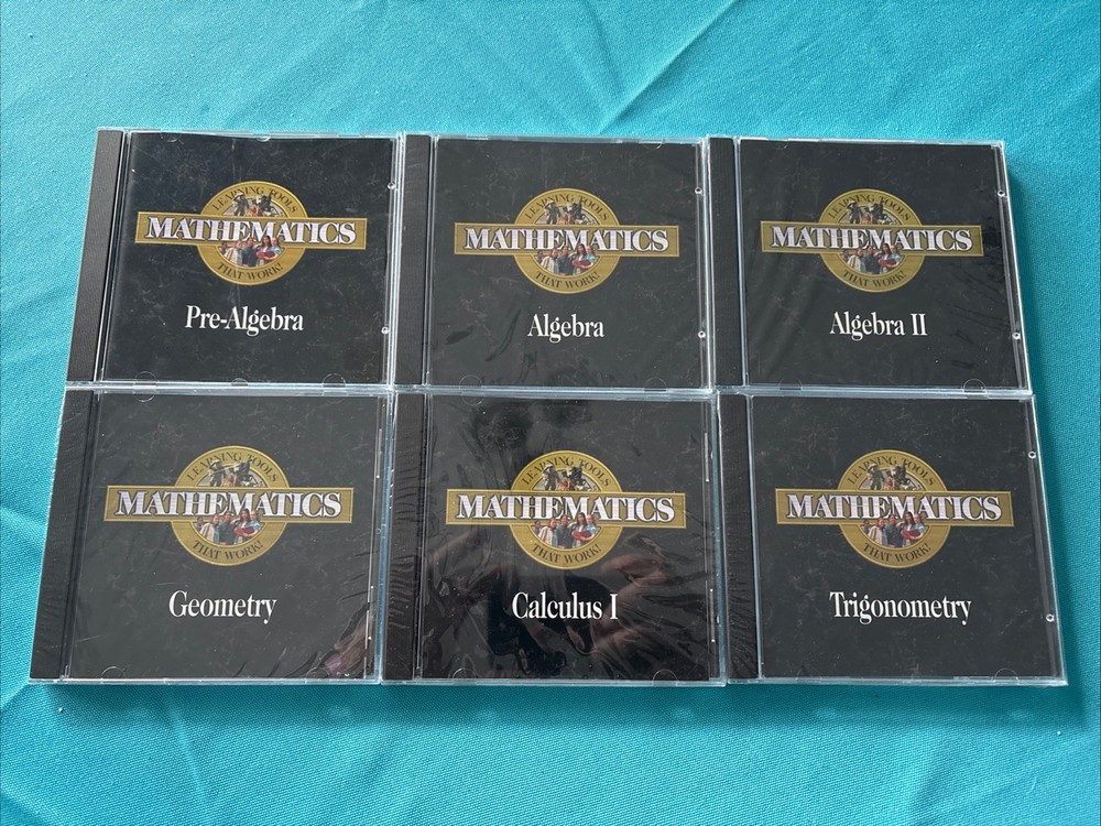 Lot Of 6 Learning Tools That Work Mathematics Calculus,trig,alg PC CD-ROM Read