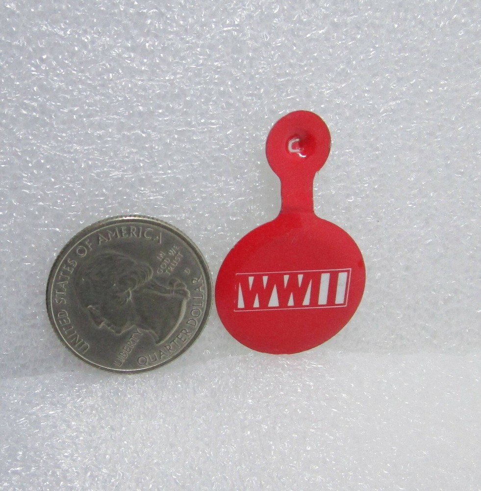World War II WWII Tab Button Pin