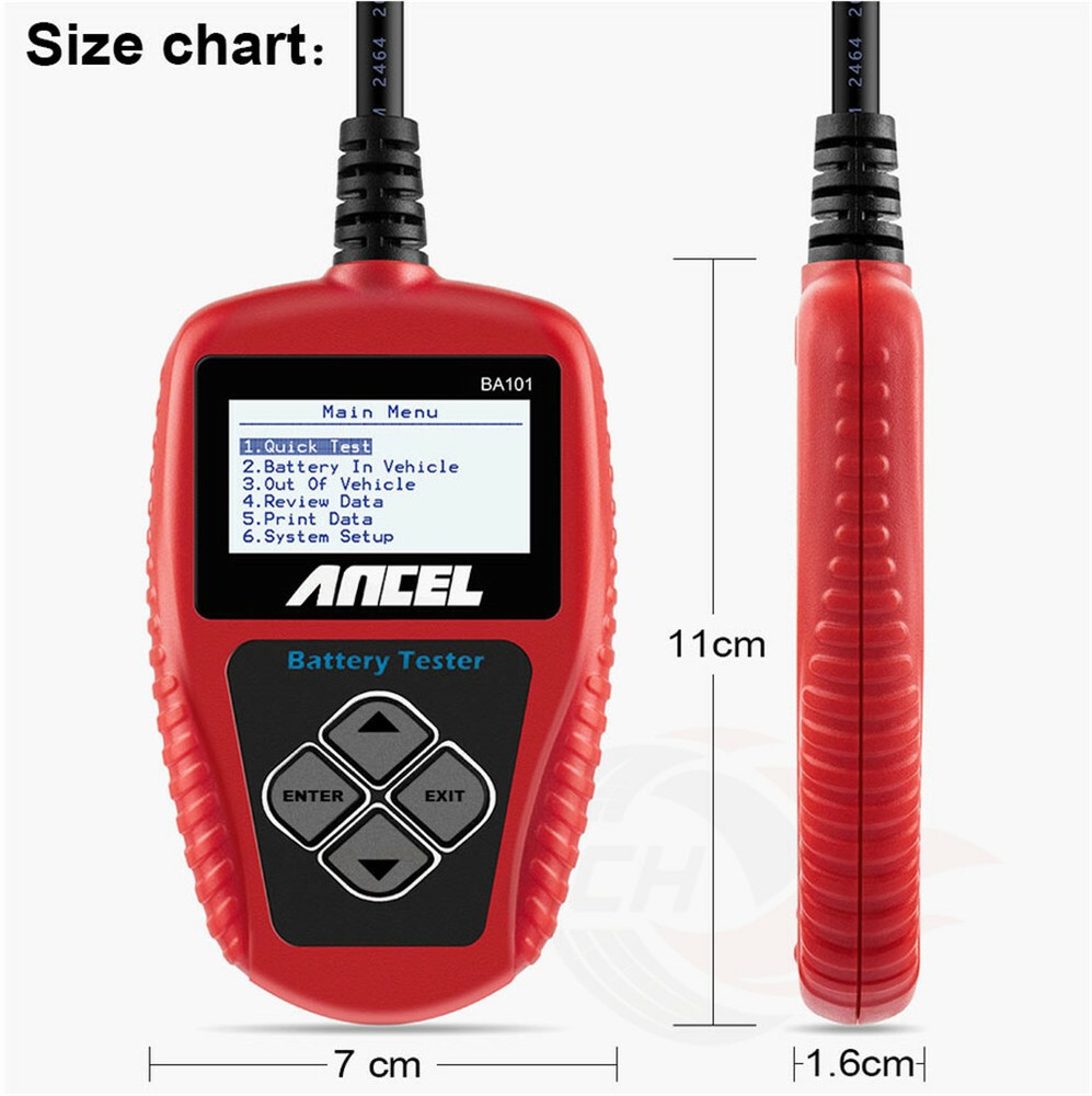 Ancel BA101 Battery Tester Automotive Load Digital Analyzer Bad Cell Test Tools