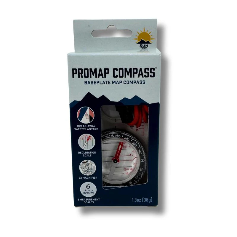 SunCo ProMap Compass Ultra Lightweight Baseplate Map Compass
