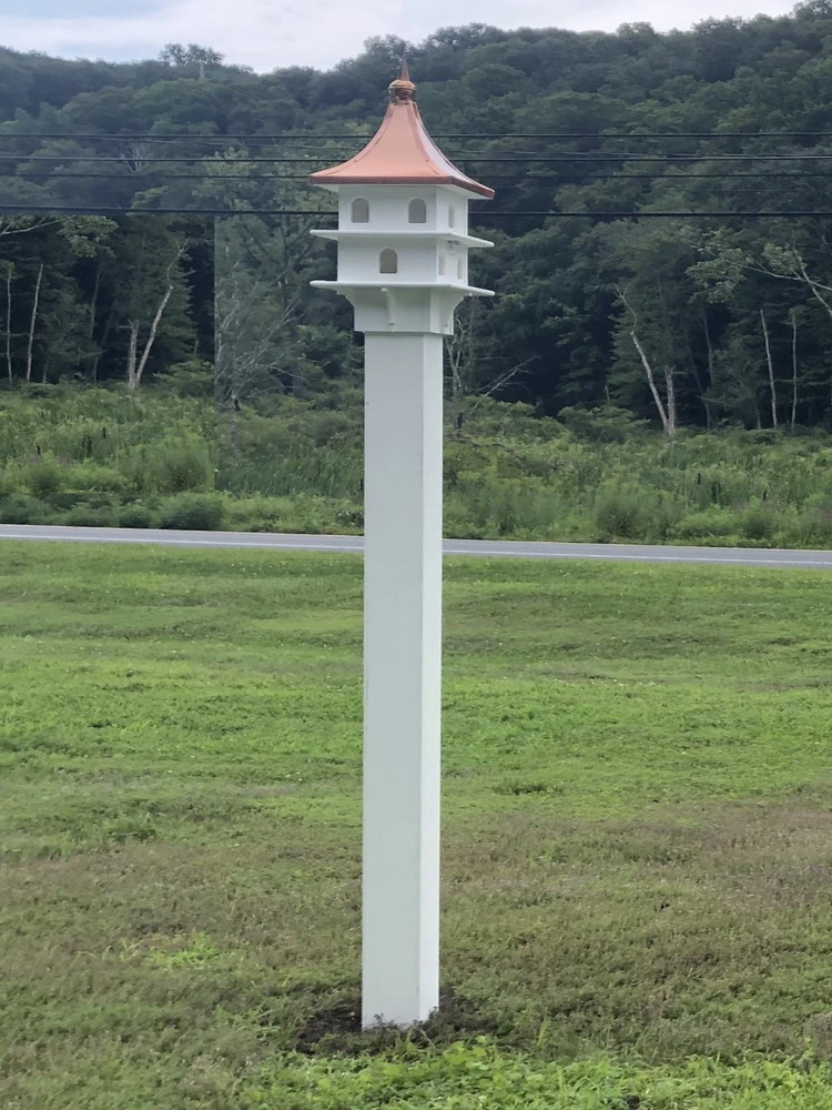 Copper Cape Top Birdhouse - Small Size