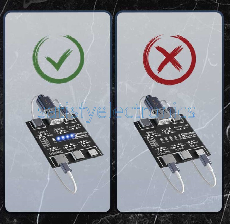 DT3 Data Cable Detection Board USB Cable Tester For iOS Android Type-C NEW
