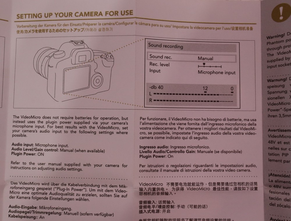 VideoMicro / CONPACT ON CAMERA MICROPHONE / RODE.COM From JAPAN