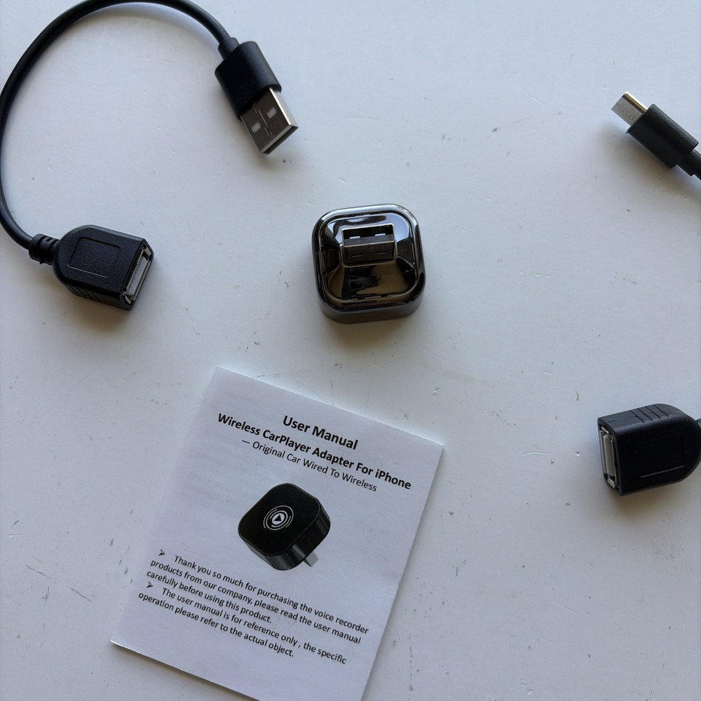 2025 Upgraded Wireless Carplay Adapter for iPhone, Plug&Play Auto-Connected