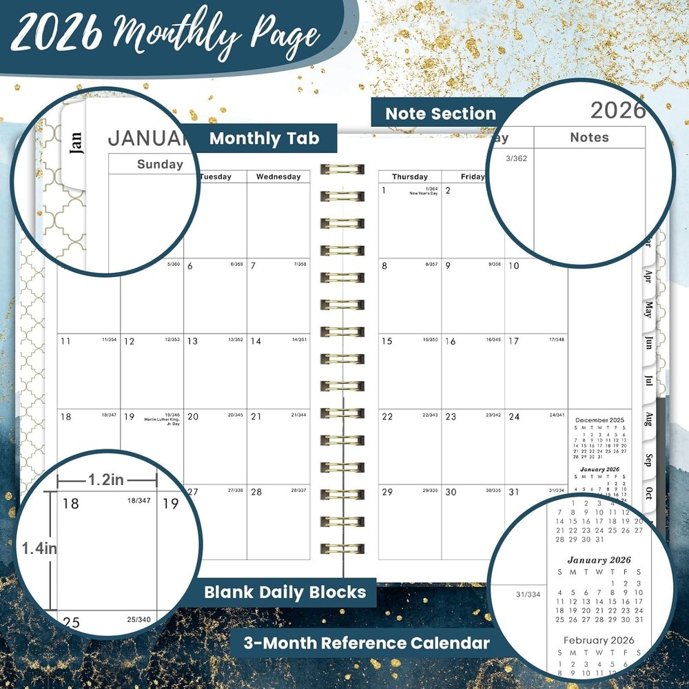 Personalized 2026 Weekly & Monthly Planner - Chic & Functional Accessories
