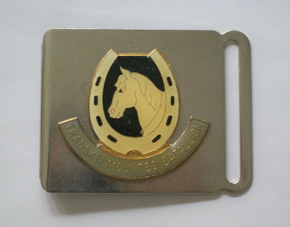 Transkei Mounted Battalion belt buckle