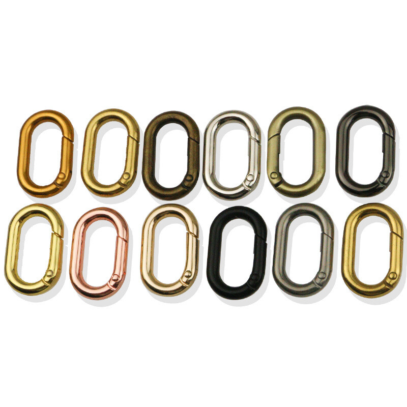 Bag Clasps Oval Rectangular Spring Coil Swivel Clips For 13~40 mm Bag Strapping