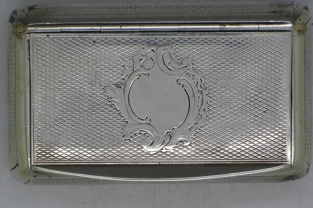 FRENCH ANTIQUE SOLID SILVER SNUFF BOX NO MONOGRAM NICE BOX ENTOURAGE1 SELLER