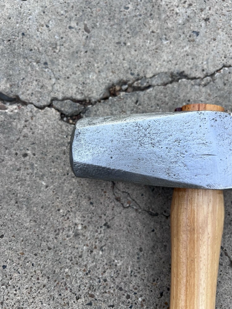 Bad-Hammer 6lb Plumb Sledge, Flat / Round Sides, 16in Custom Hickory Handle
