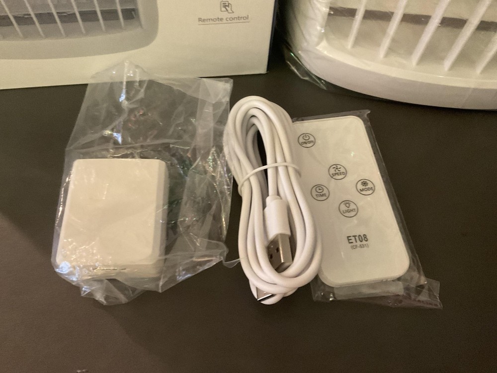 Portable Air Conditioner, Evaporative Air Cooler, 2-4-8H Timer Auto-Off & Remote