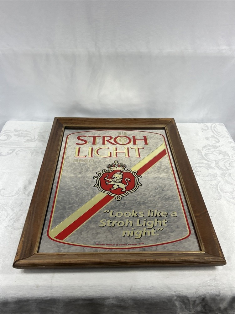 STROH LIGHT BEER MIRROR