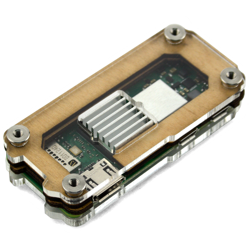 C4Labs Zebra Zero Heatsink Case for Raspberry Pi Zero 2 - Color & Size Options
