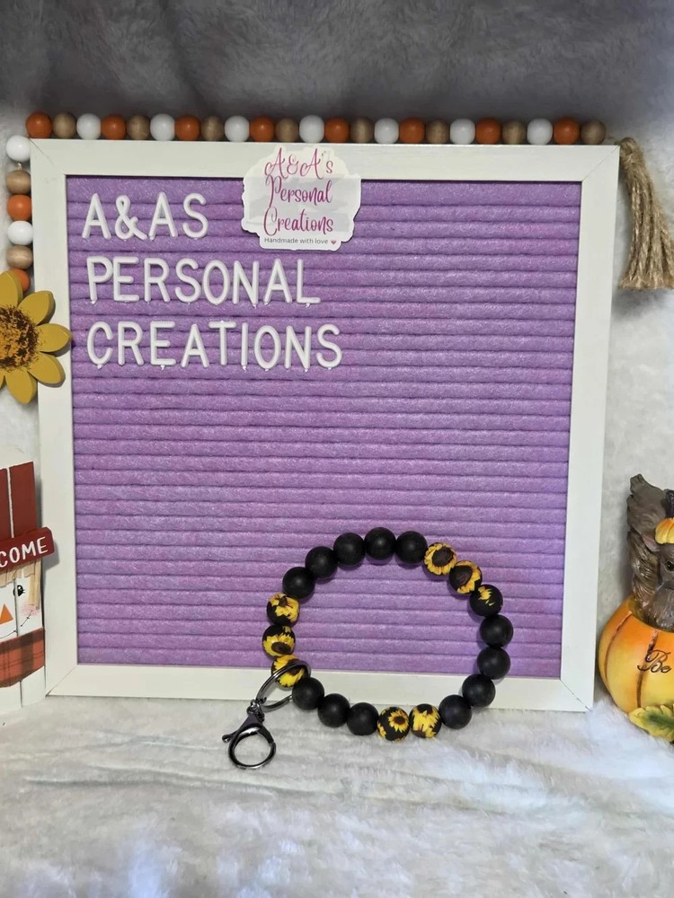 Sunflower wristlet