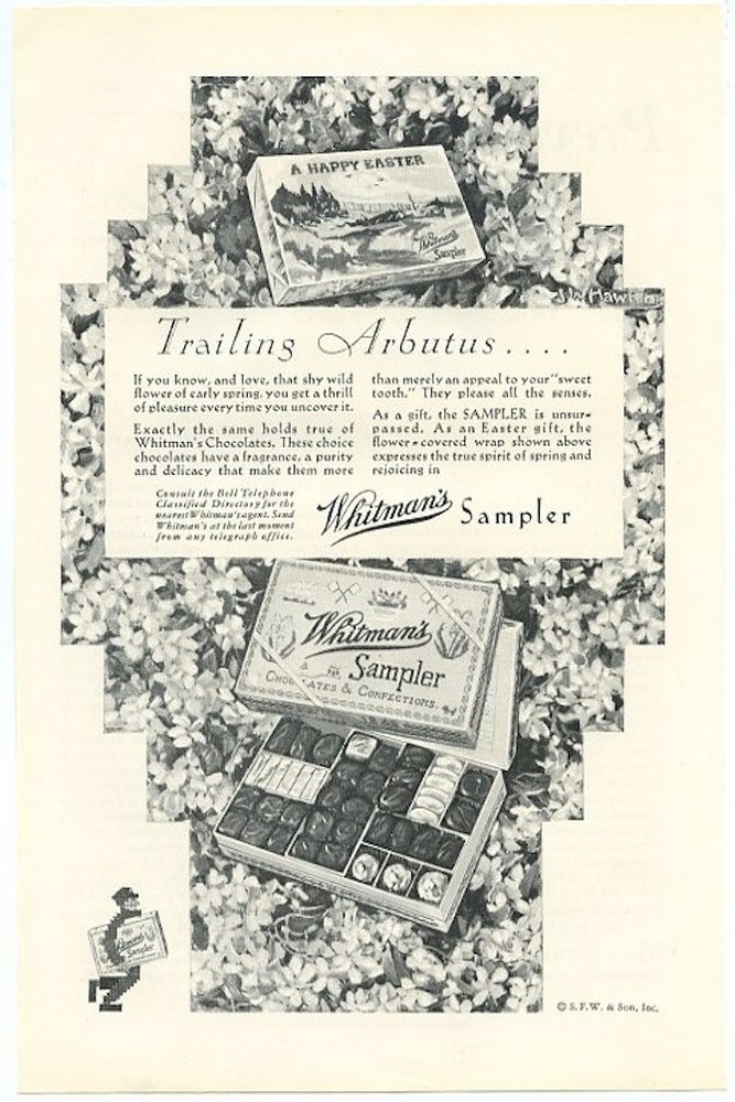 Whitmans Sampler Happy Easter 1930 Vintage Ad Whitmans