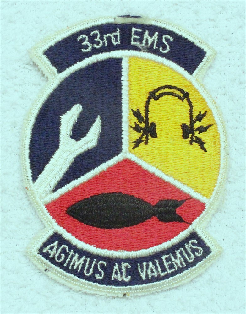 USAF Air Force Patch: 33rd Electronics Maintenance Squadron