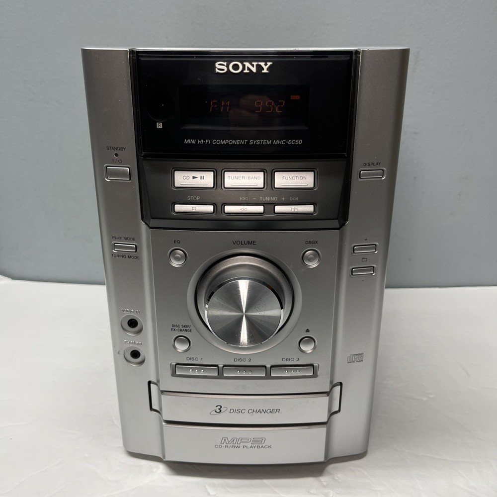 Sony MHC-EC50 Component System 3 Disc CD Player AM/FM - Cassette Not Working