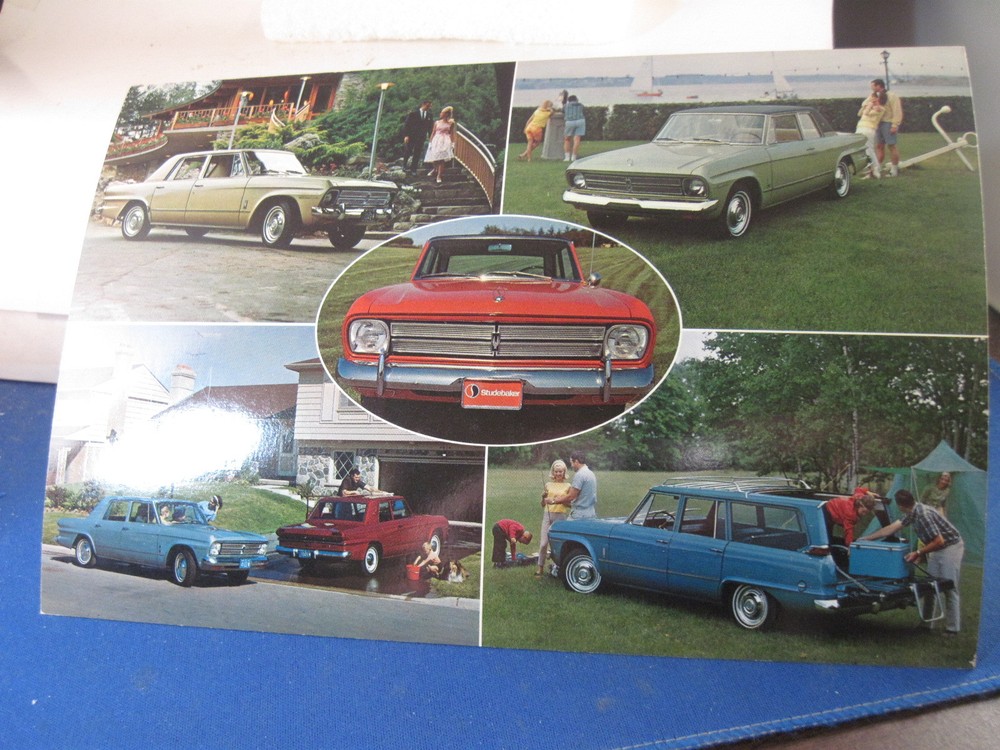 Studebaker 1966 6x9in. postcard--