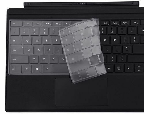 Thin Keyboard Cover Skin Protector Compatible For Surface Pro 4 Laptop Clear