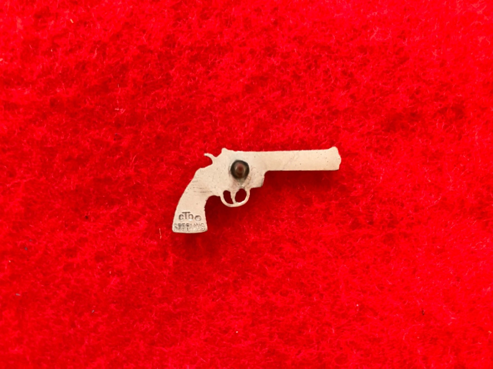 Vintage Colt Firearms Sterling Silver Python Tie Tack In Colt Box