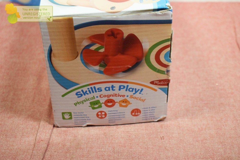 Melissa & Doug Match & Push Spinning Tops