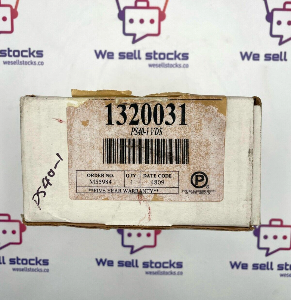 POTTER PS40-1VDS Low Pressure Indicator