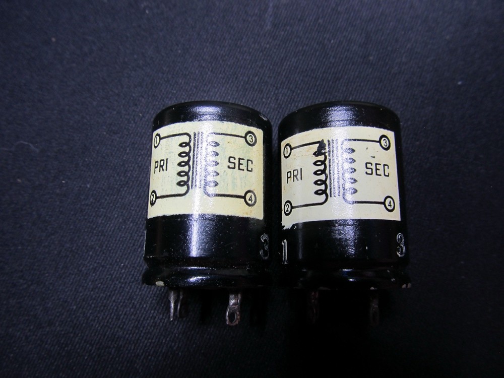 PAIR Jefferson Microphone/MC stepup audio input transformer NOS Pair MINT NEW