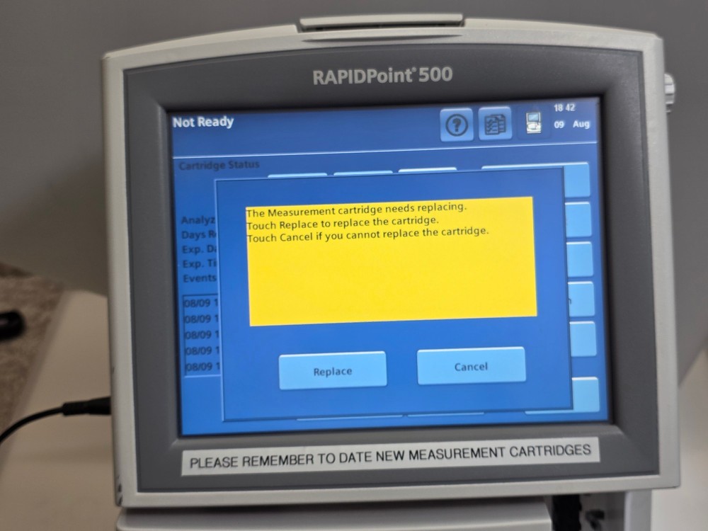 Siemens - RAPIDPoint 500 - Blood Gas Analyzer Bar Code Reader Touchscreen LCD