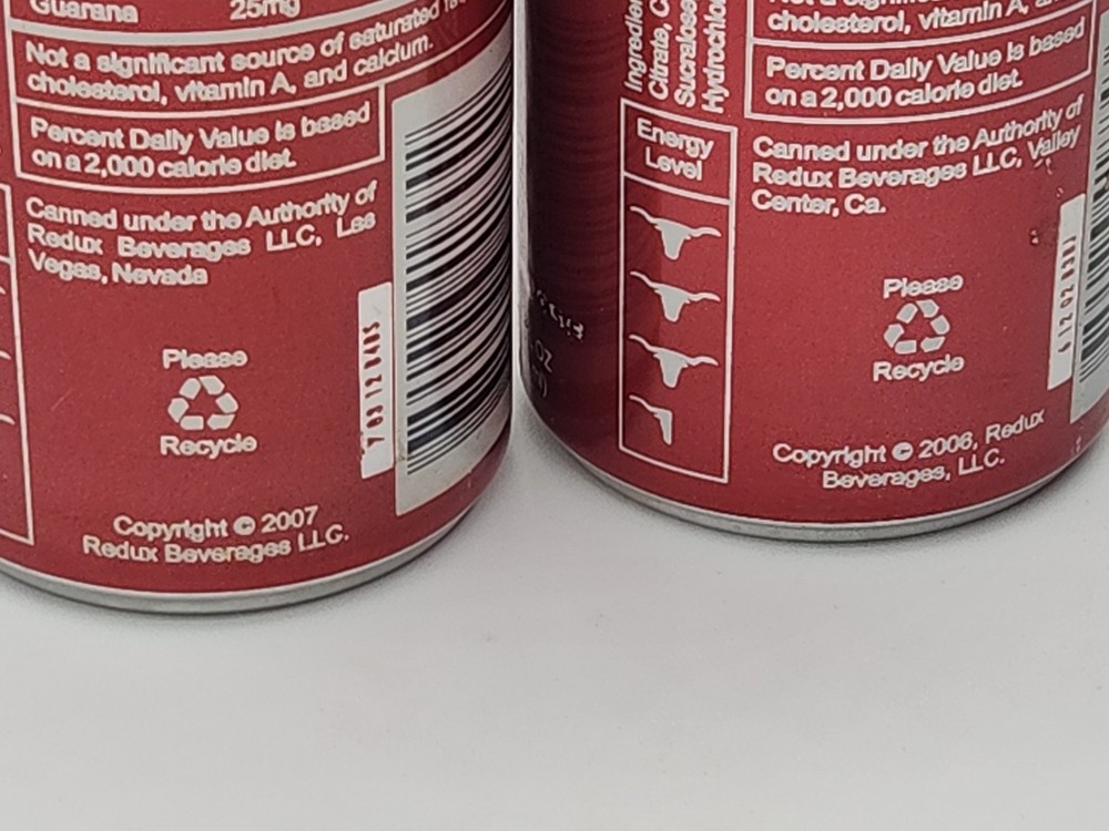 Cocaine Energy Drink Can 2x Bottom Opened Very Nice Banned