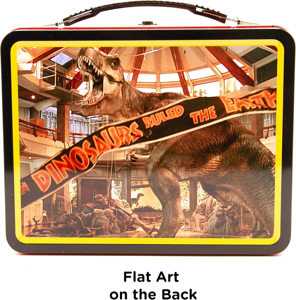 AQUARIUS Jurassic Park Fun Box - Sturdy Tin Storage with Plastic Handle...