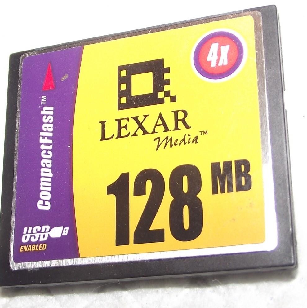 LEXAR 128MB COMPACTFLASH MEMORY CARD