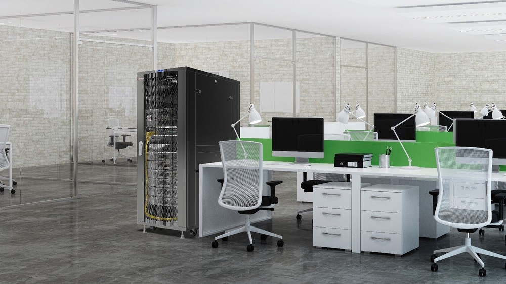 Sysracks 32U 39'' Deep IT Network Data Server Rack Cabinet Mesh Vented Door