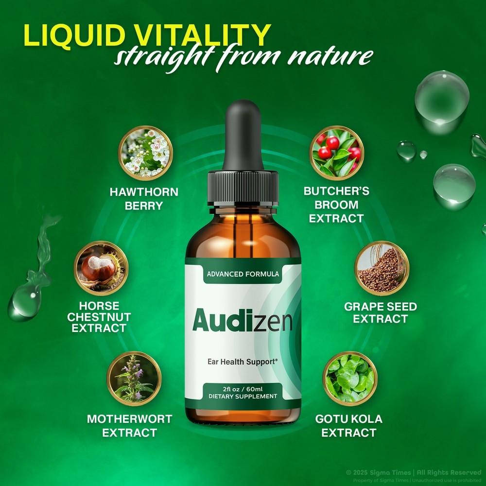 (3 Pack) Audizen Drops - Advanced Ear Health and Hearing Support Formula