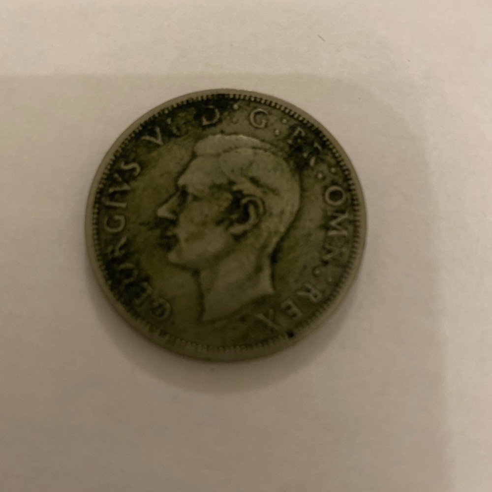 1947  COIN half crown king George