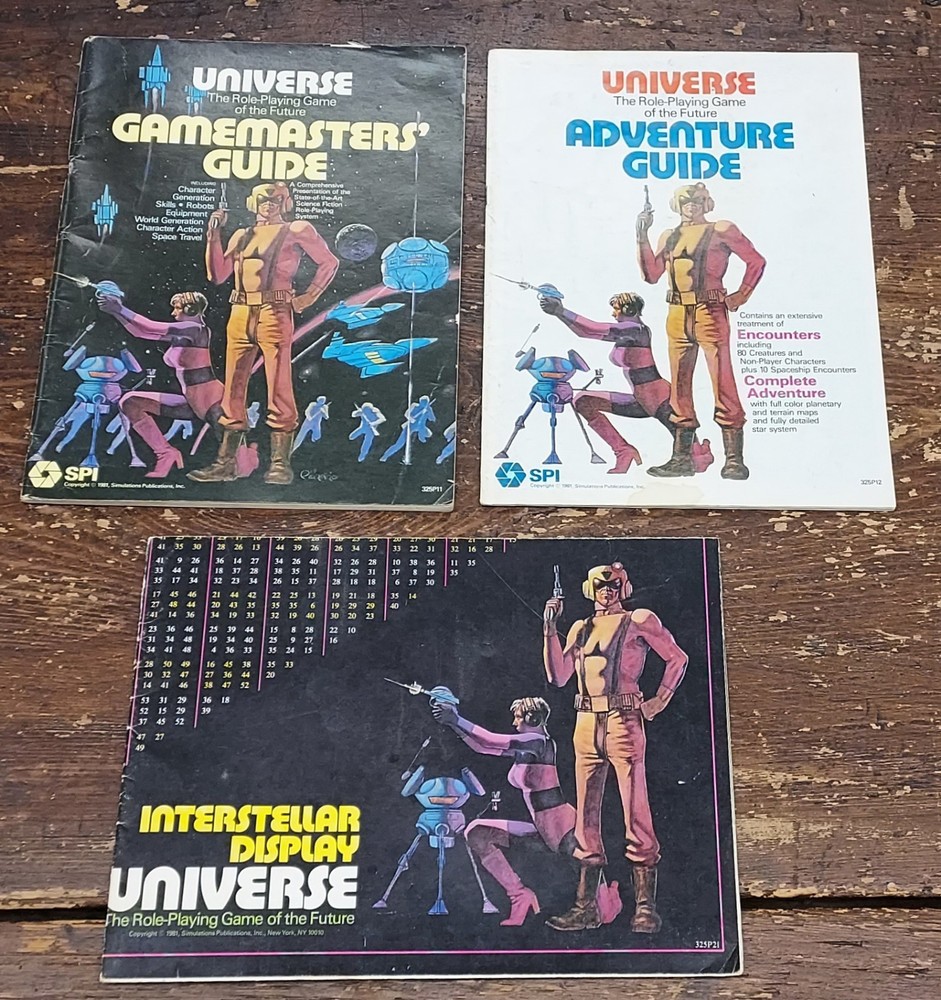 Universe: Gamemasters’ Guide w/ Map + Adventure Guide 1981