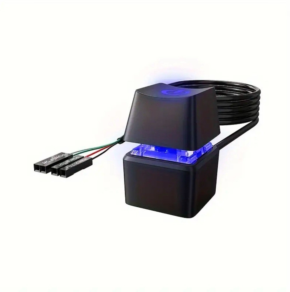 Computer Desktop Switch for PC Motherboard External Power On/Off Button Cable PC
