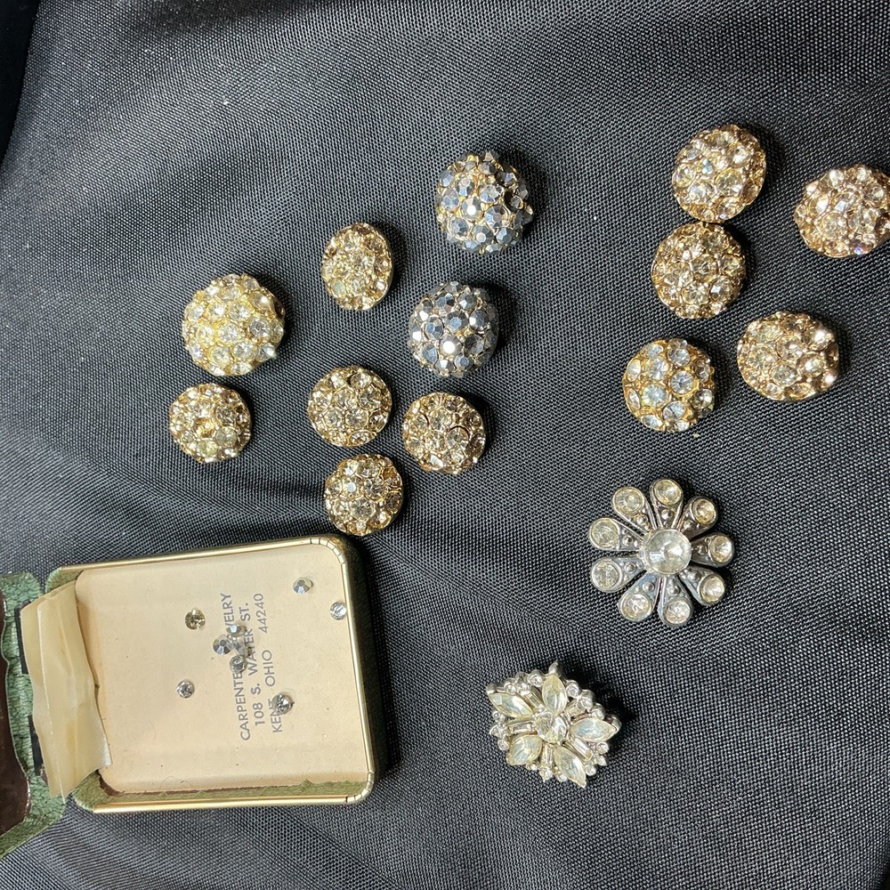 Vintage Rhinestone Buttons