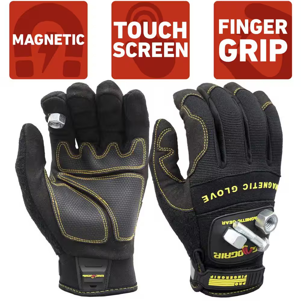 Pro Fingergrip X-Large Magnetic Glove with Touch-Screen Technology