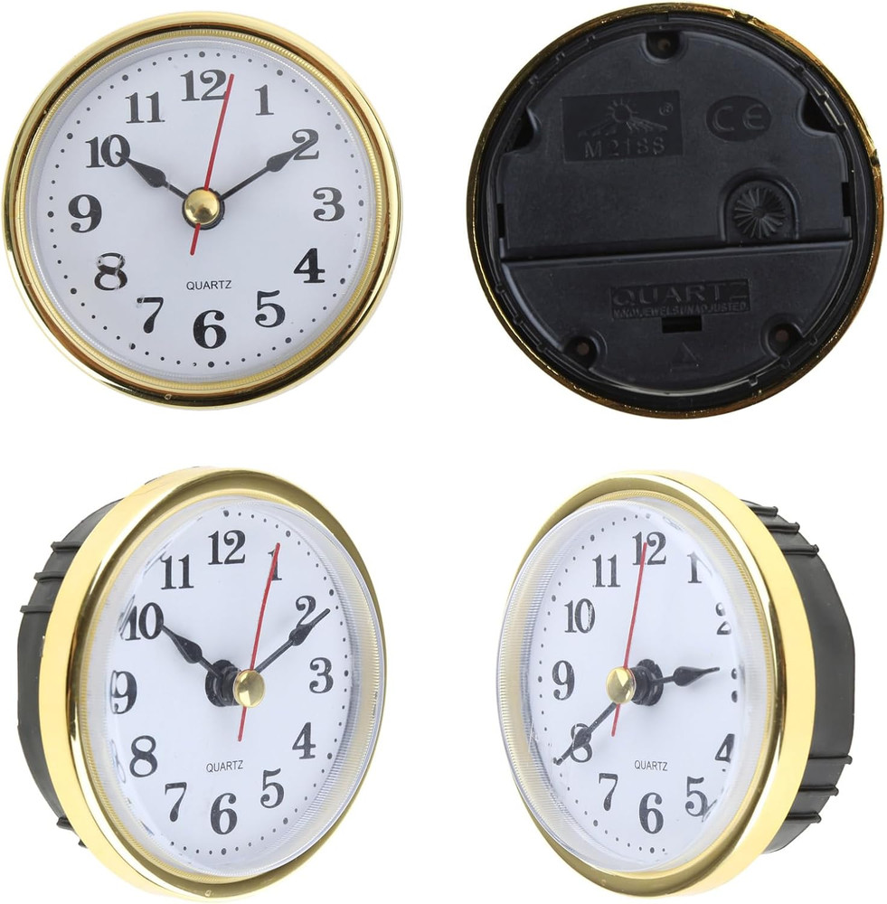 Clock Insert round Clocks Movement 2-1/2 65Mm Diameter Clock Head Arabic Numeral