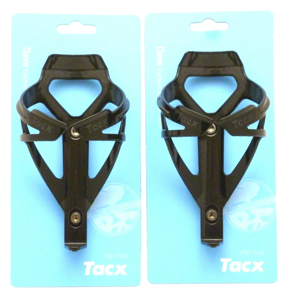 Tacx Deva Water Bottle Cages Pair Gloss Black