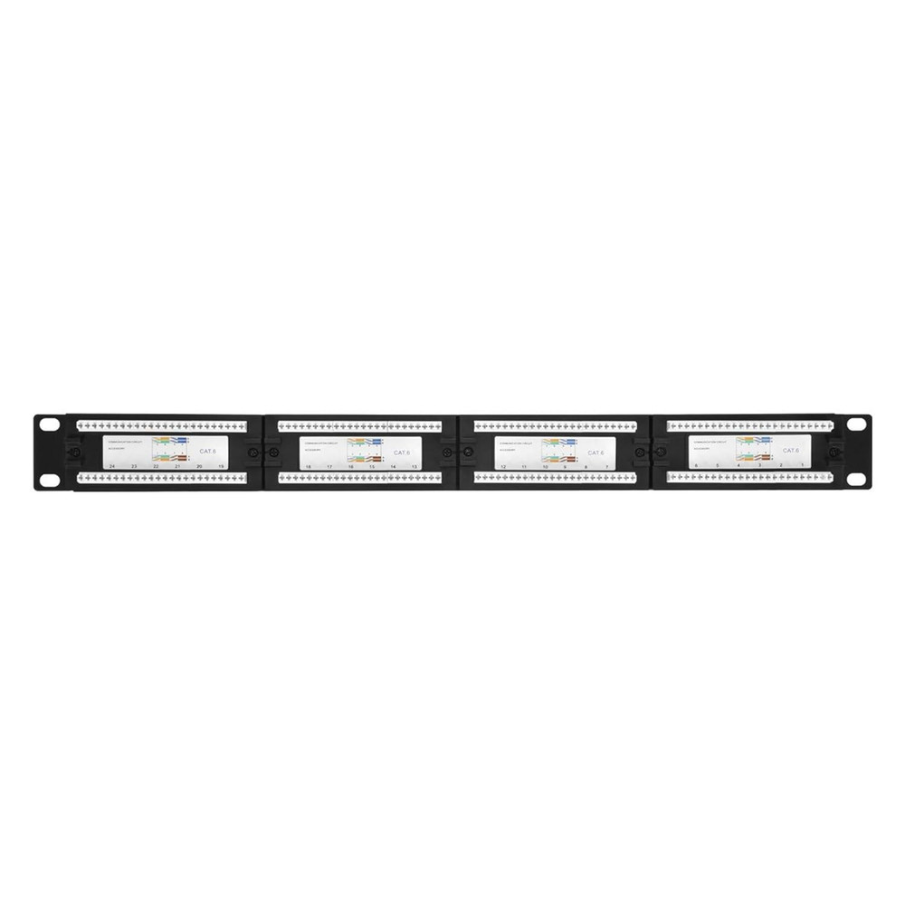 UTP Cat6 Patch Panel, 24 Port, Network Connection Management