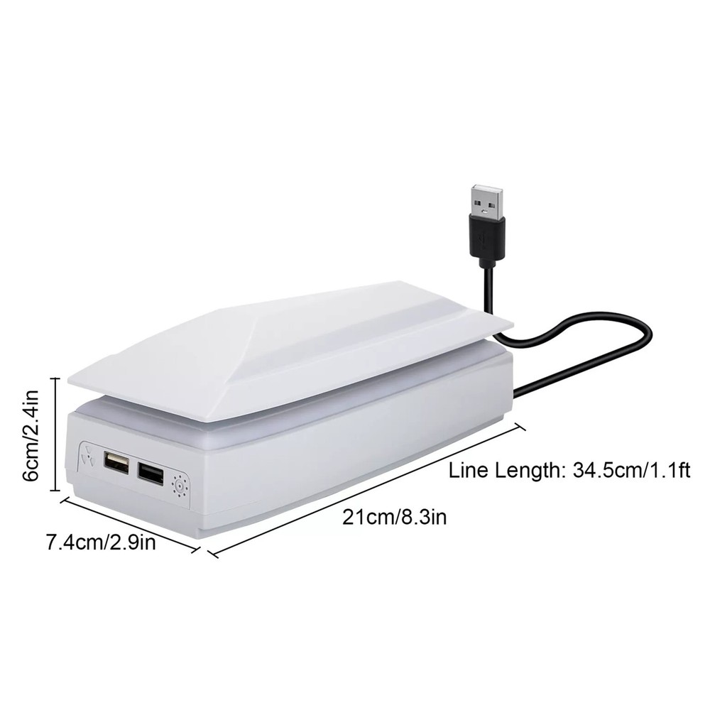 Adjustable Cooling Fan for PS5 Slim Disc/Digital Low Noise With 8 Modes Light