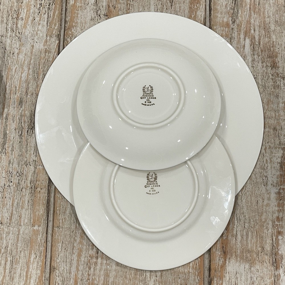 Vintage Retired Lenox Romance 4 Piece Place Setting
