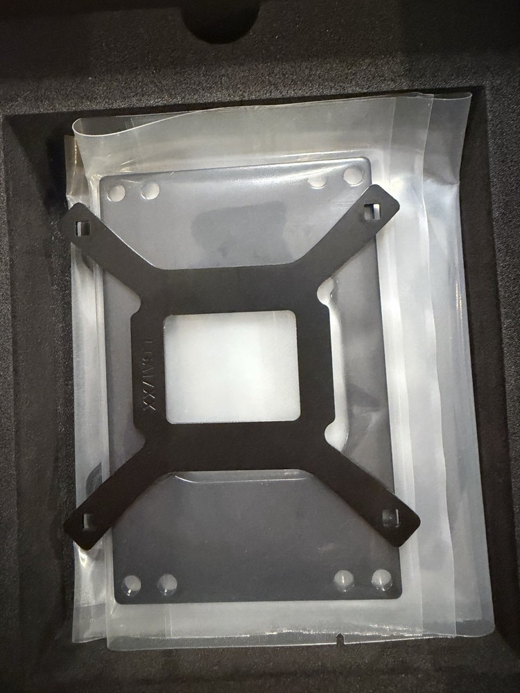 Bitspower Black Metal CPU Water Cooling Block Kit with Mounting Hardware