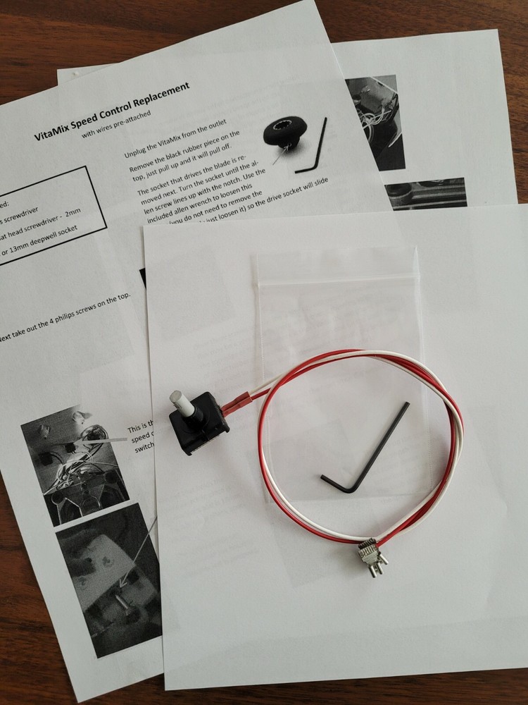 Vitamix replacement variable speed control switch - Easy Plug-in Replacement