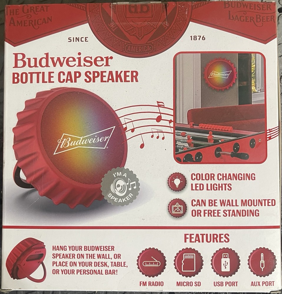 Budweiser Bottle Cap Speaker