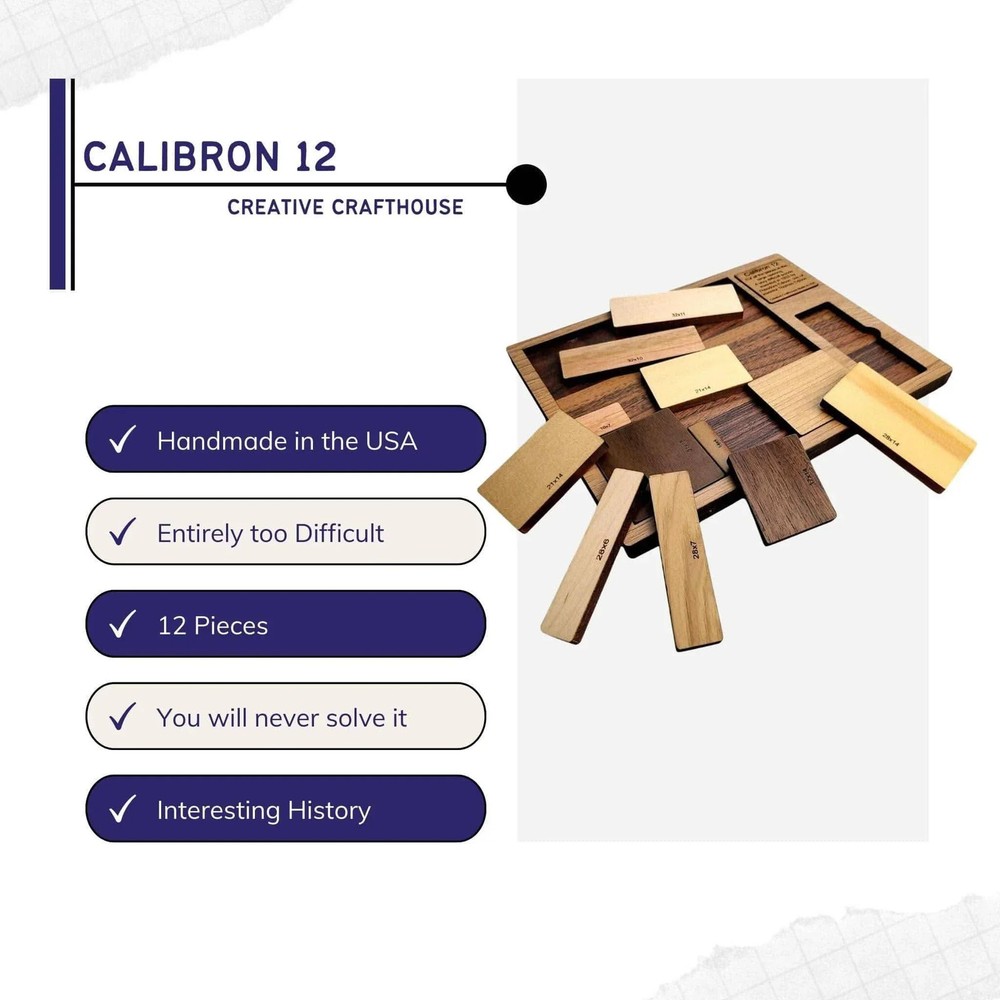 Calibron 12 Puzzle | Impossible Brain Teaser for Adults