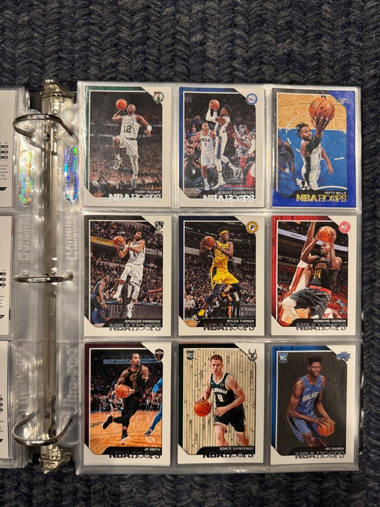 Basketball card binder collection