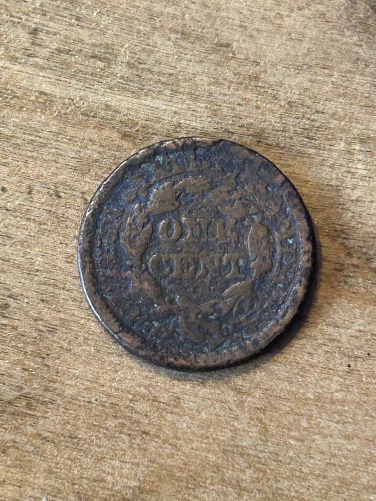 1845 Braided Hair Large Cent VG
