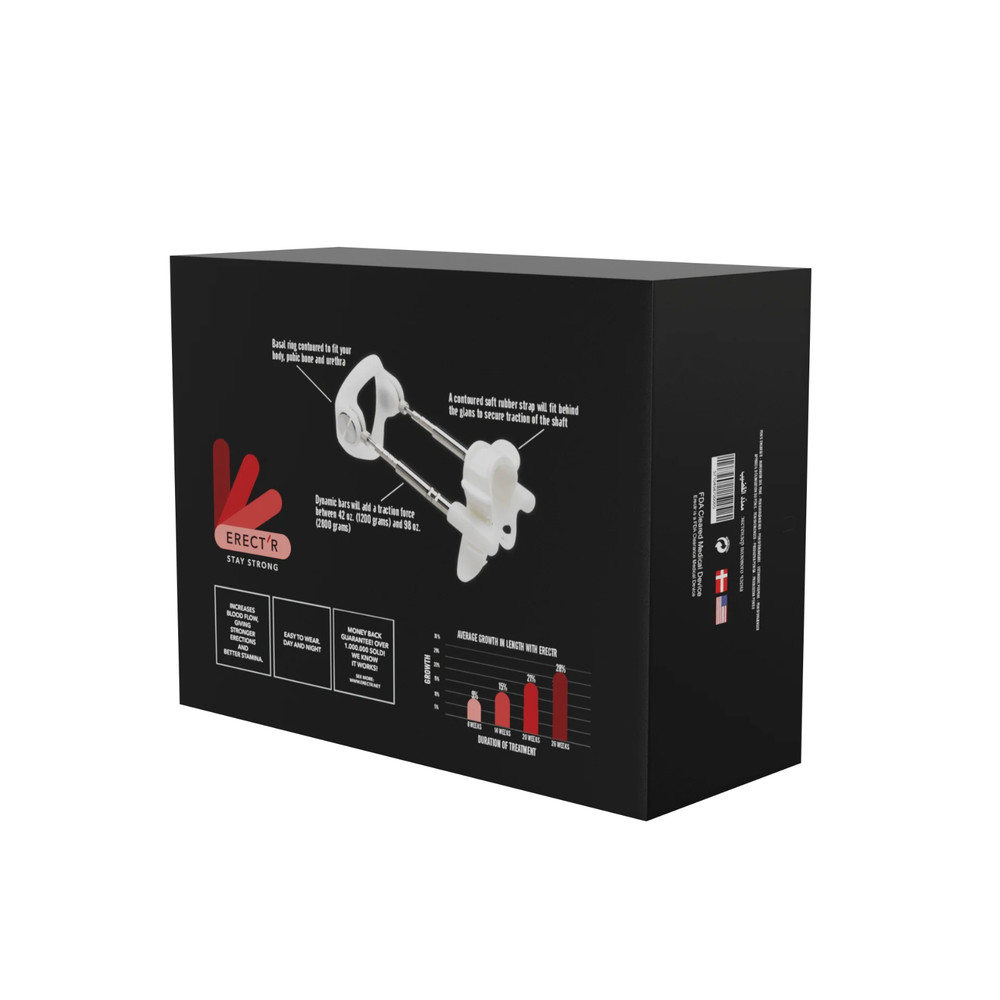 ERECTR PENIS EXTENDER GRAPHITE KIT EXTRA GROWTH ENLARGEMENT COMPLETE SYSTEM