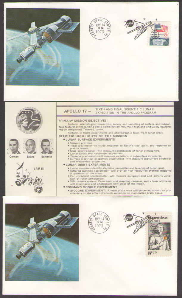 US. Apollo 17 6th and Final Scientific Lunar Expedition the Apollo Program Lot 2